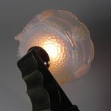 Art Deco wall lamp in opalescent glass, 1930s