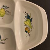 Plat compartimenté apéritif faïence multicolore Septfontaines Villeroy et Boch