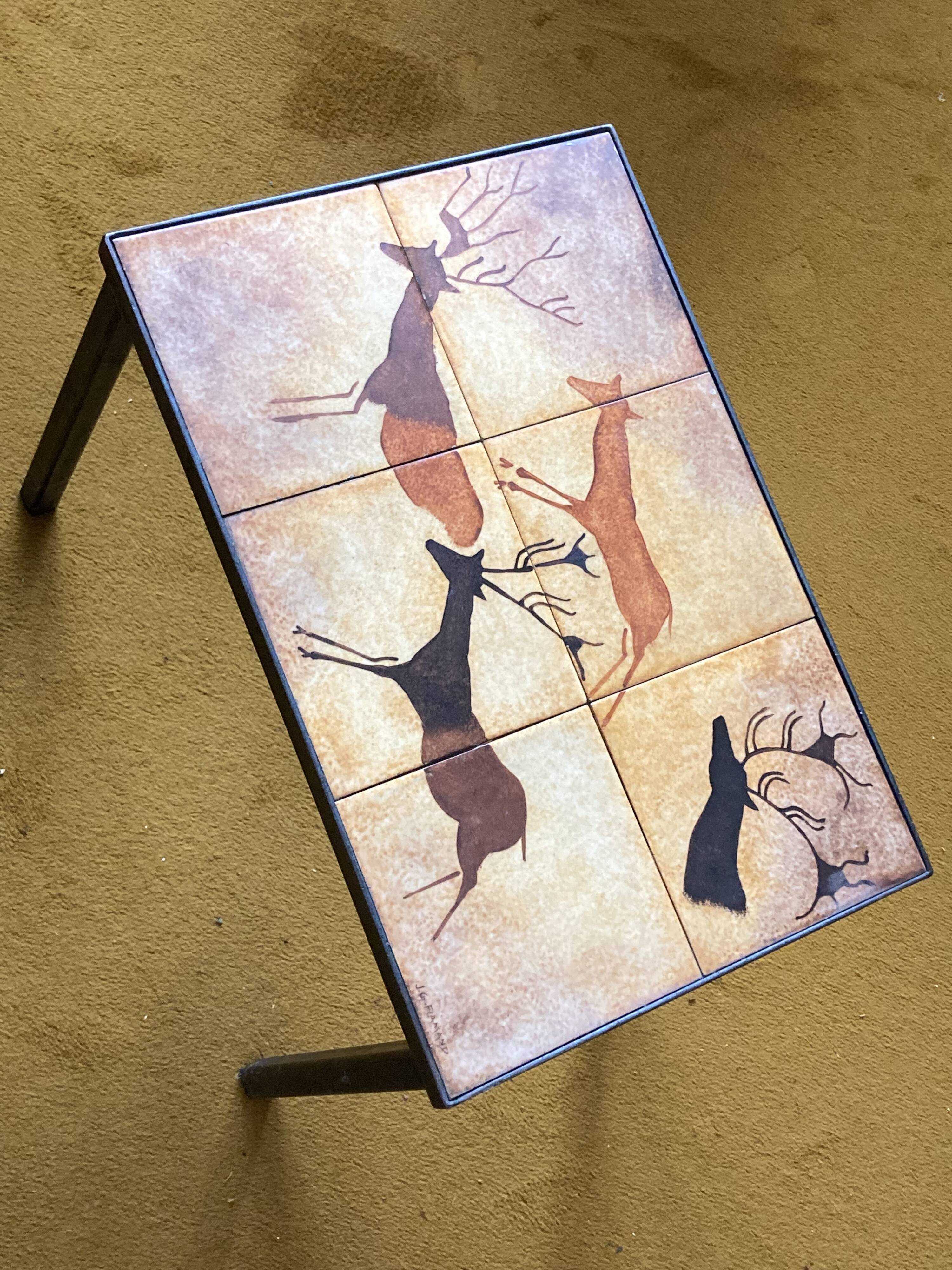 Vintage coffee table by J.G Flamand