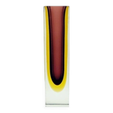XXL Mid-Century Sommerso Murano Glass Vase by F.Poli for Mandruzzato, 1970s
