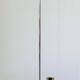 Three-light floor lamp in wood and chrome metal, Spain 1970s.