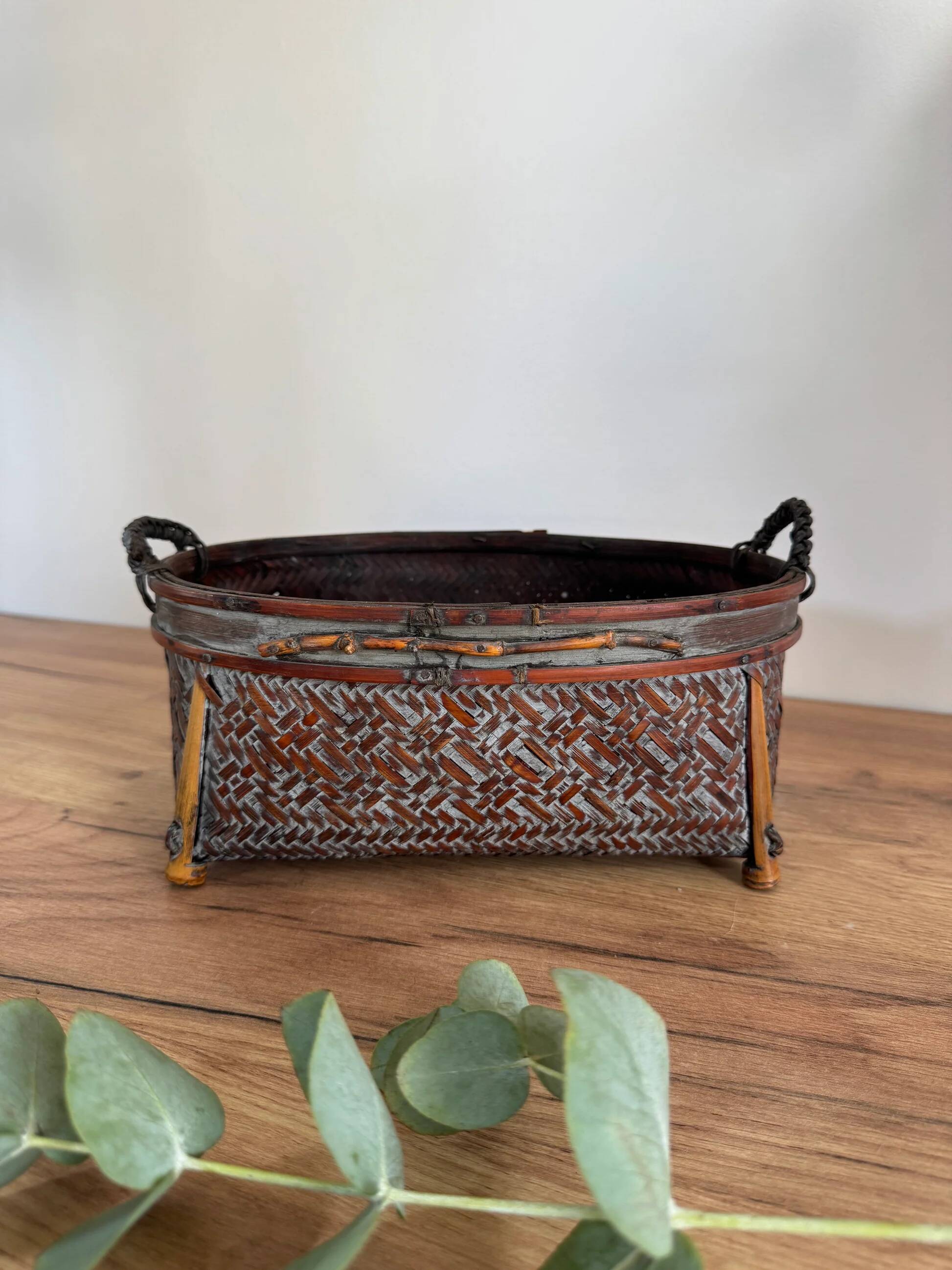 Vintage rustic basket