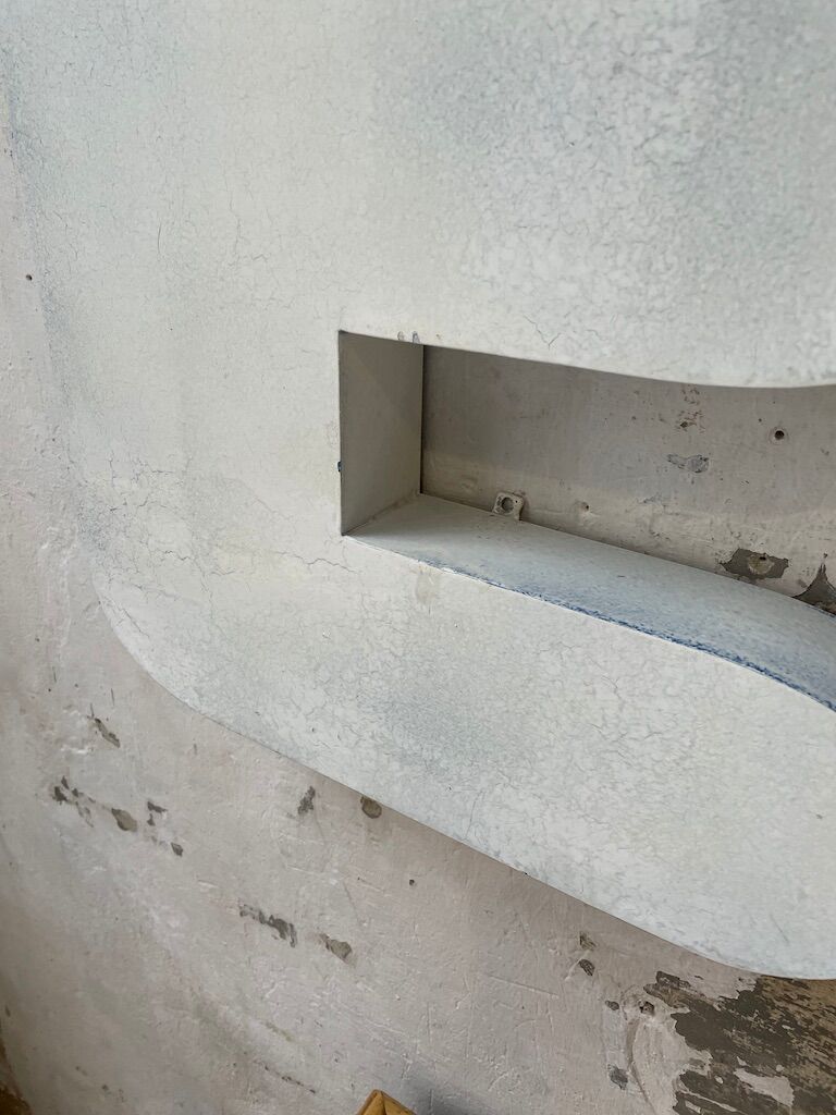 Lettre E métal XL 60cm