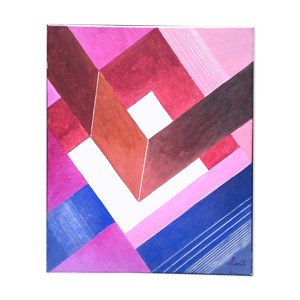 Composition abstraite, acrylique