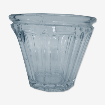 Jam jar in glass evased form