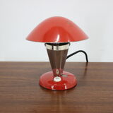1930s Bauhaus Red Small Table Lamp, Czechoslovakia