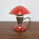1930s Bauhaus Red Small Table Lamp, Czechoslovakia