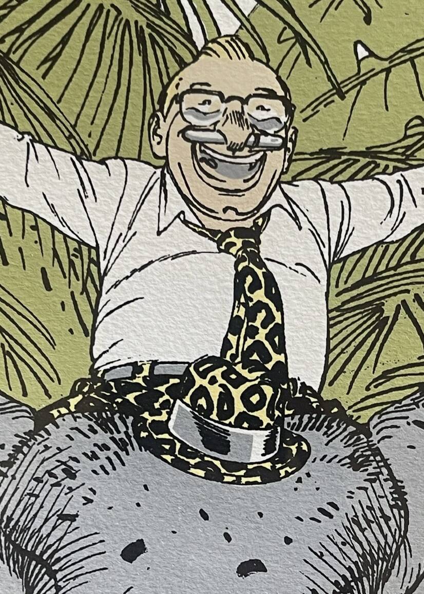 François Boucq (1955) - The Adventures of Jérôme Moucherot - Lithograph