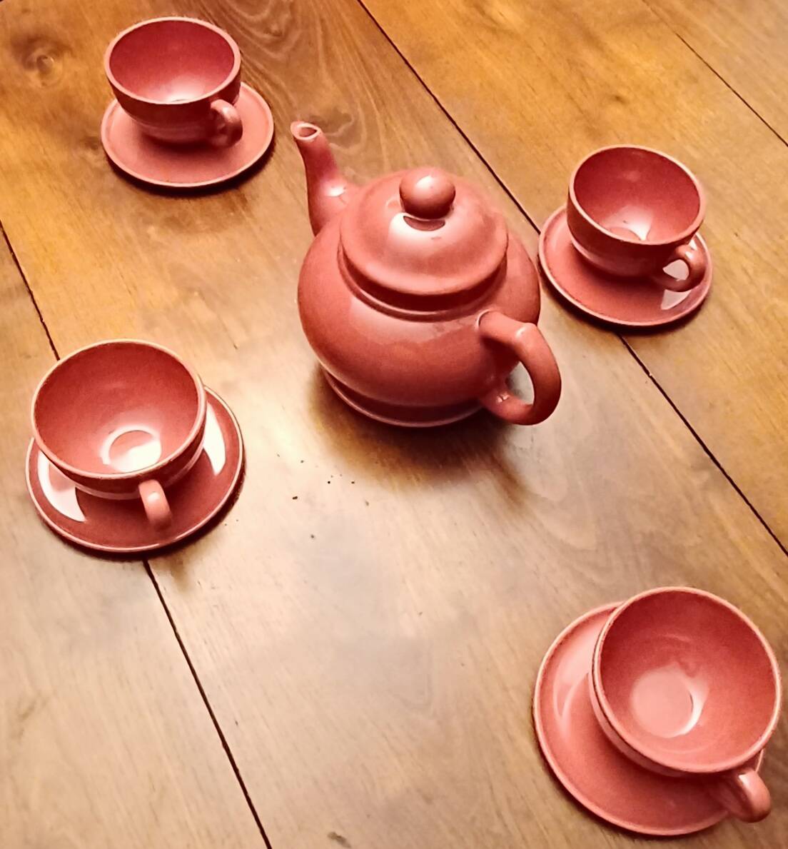 Tea service. Niderviller earthenware