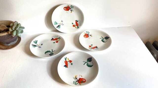 4 vegetable plates Lunéville – France