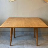 Vintage wooden portfolio table