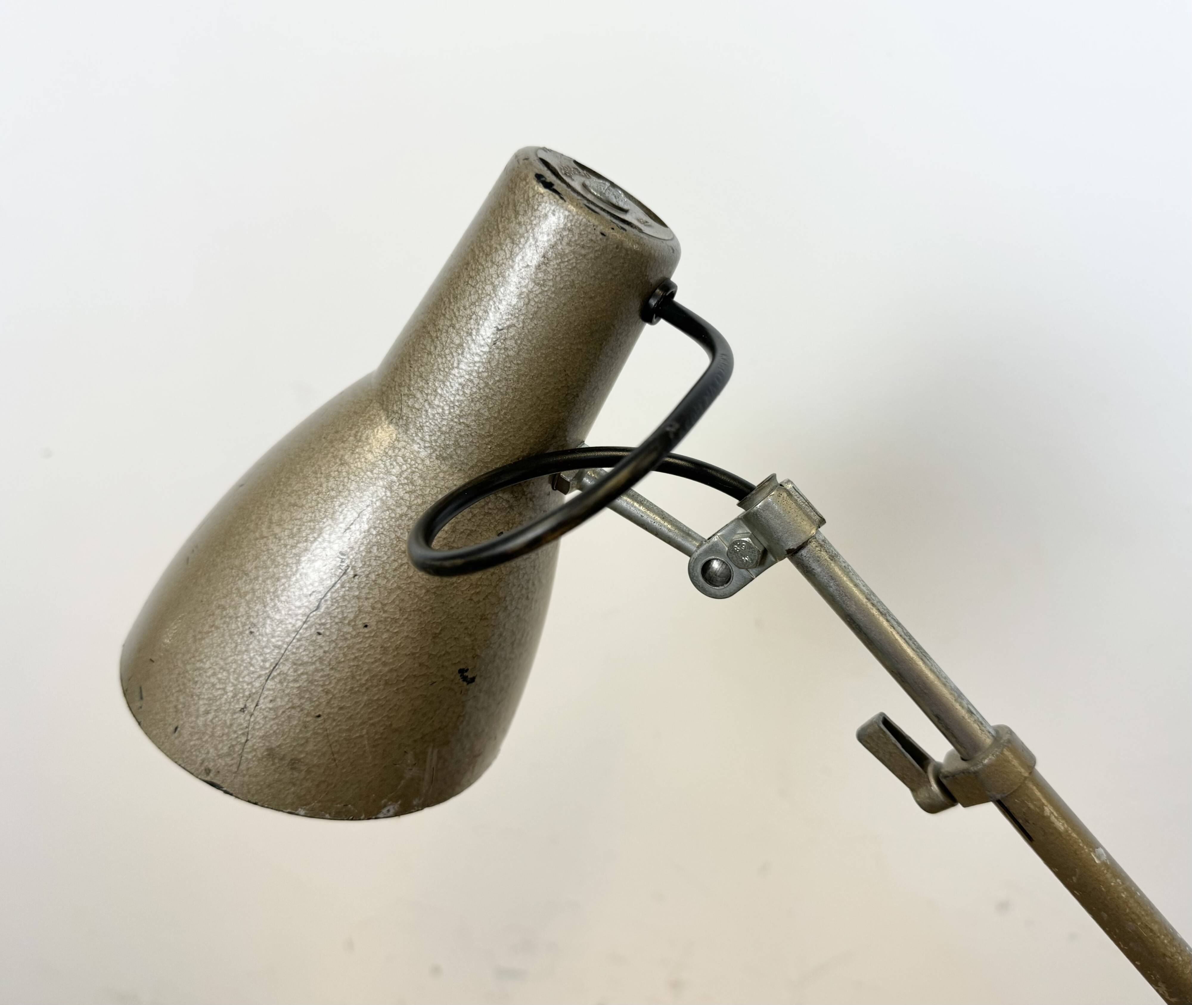 Vintage Grey French Adjustable Table Lamp, 1960s