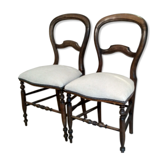 2 retapissees old chairs