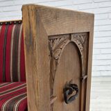 1960s, Danish 2-seater sofa, original condition, furniture wool, oak wood.