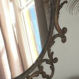 Vintage Italian brass mirror