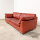Vintage Red leather sofa by Kenneth Bergenblad model Fredrik for DUX