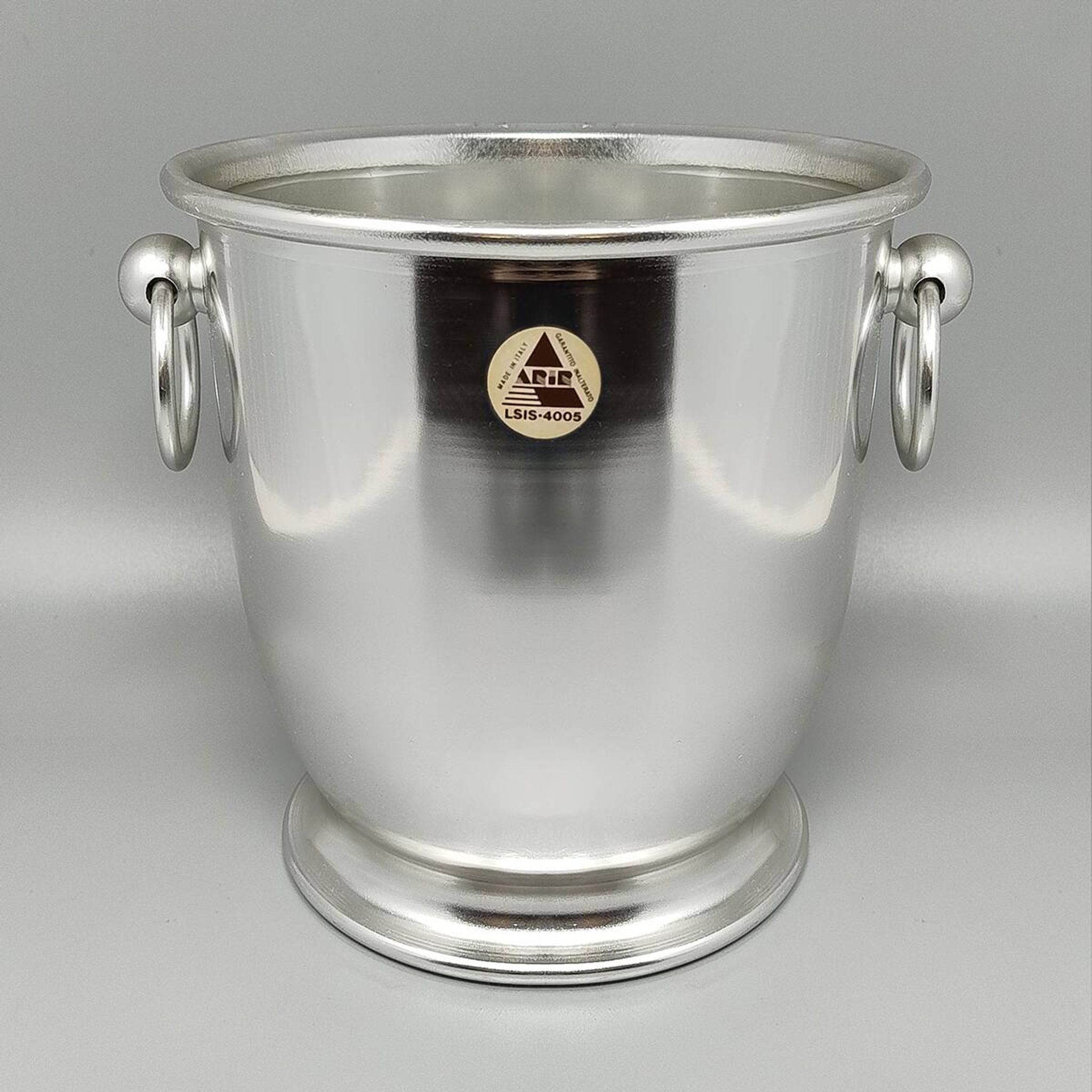 1970s Stunning Ice Bucket by ARIR. Made in Italy