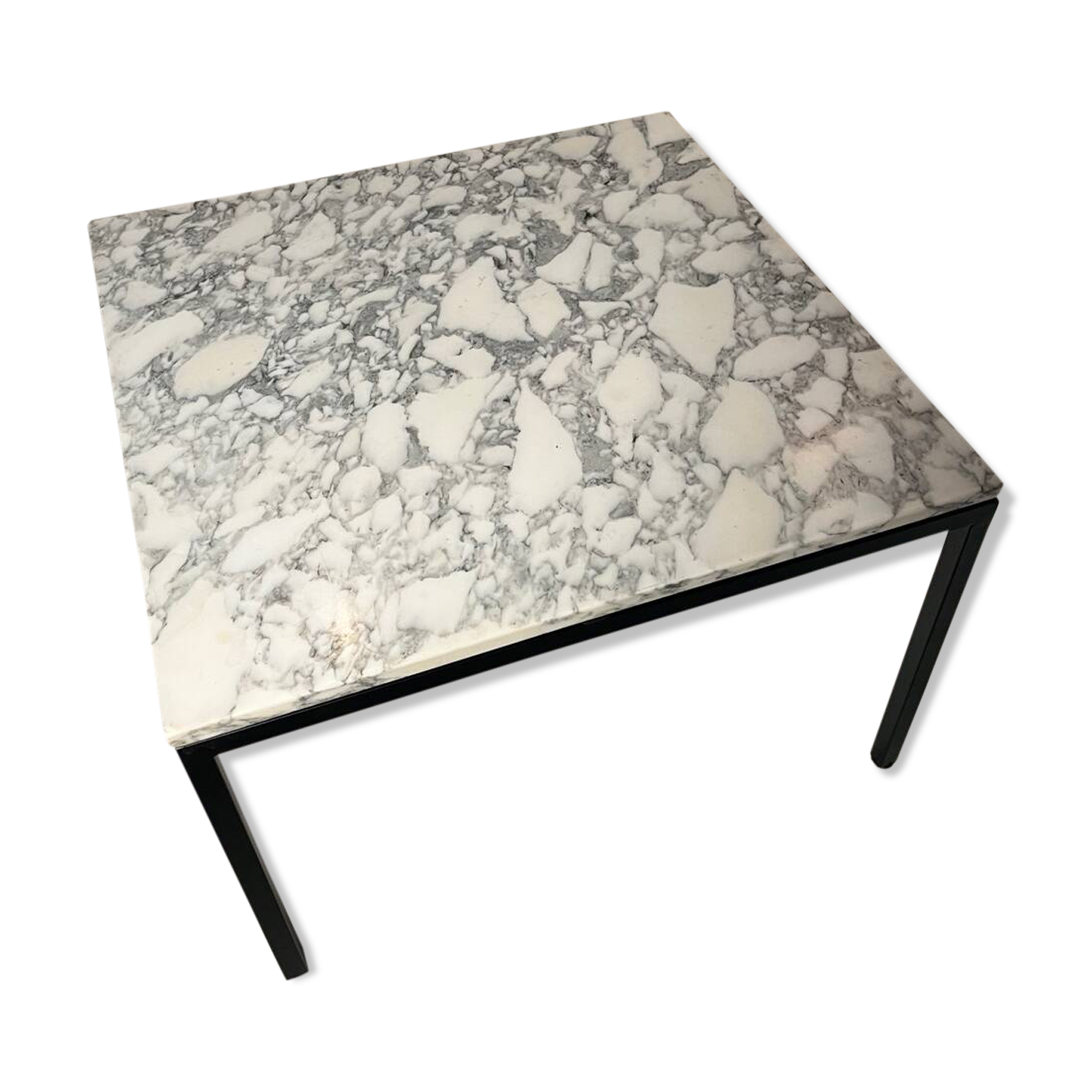 Vintage 1970s Calacatta marble coffee table