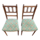 2 Napoleon III chairs upholstered in tapestry