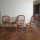 4 vintage rattan chairs