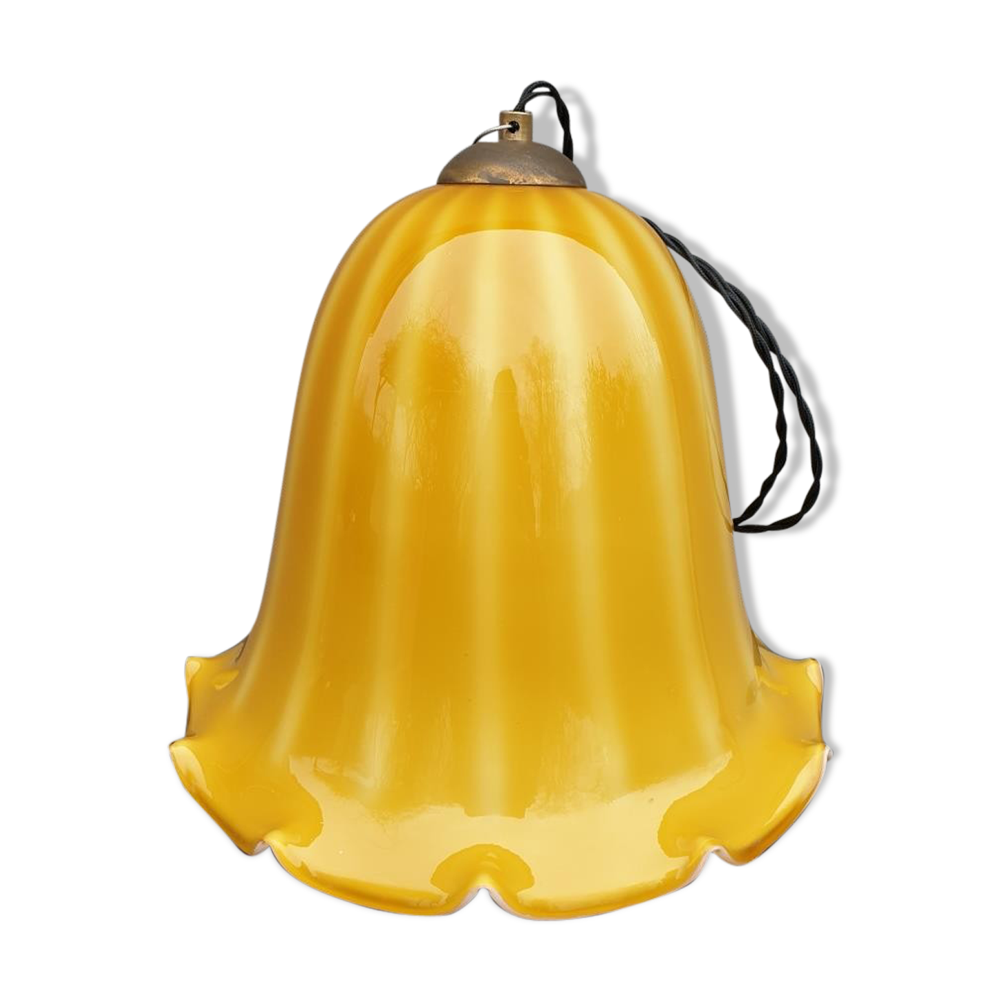 Scandinavian suspension glass yellow digitalis grandiflora