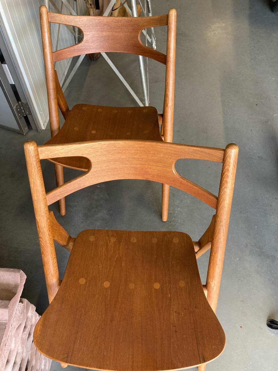 Chaises CH29 Sawbuck par Hans Wegner pour Carl Hansen & Son. Lot de 4