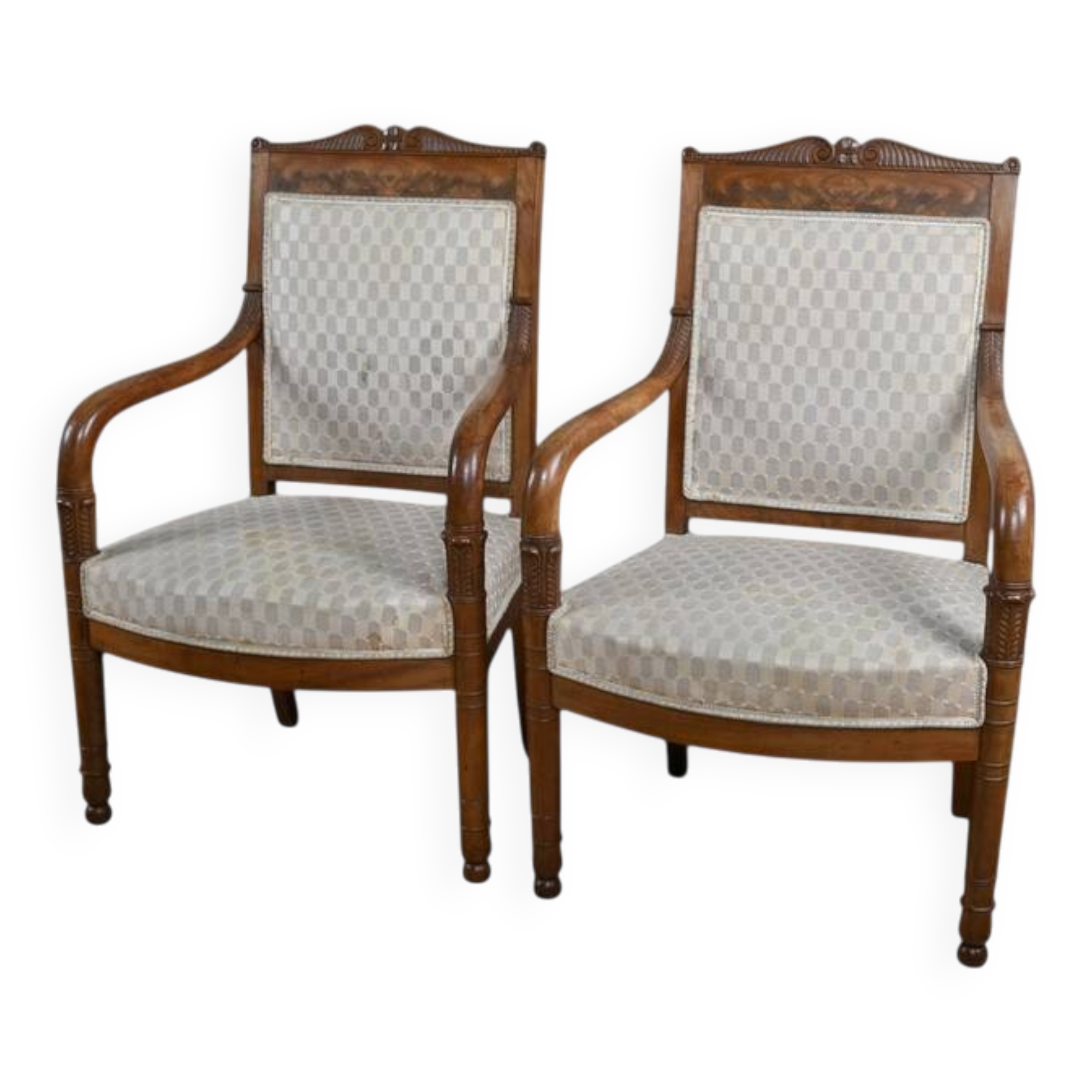 Paire de fauteuils, époque Empire – début XIXe