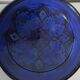 Very large blue Moroccan dish Majorelle