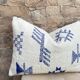 Handmade cushion cover in Berber wool: Moroccan Kilim cushion