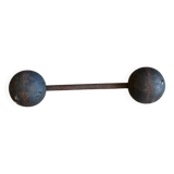 Antique cast iron dumbbell