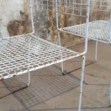 Two vintage metal chairs