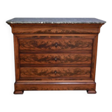Mahogany chest of drawers, Louis-Philippe style – Late 19th century