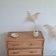 Vintage rattan chest of drawers