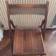 Antique cherry wood extendable round table + 4 chairs