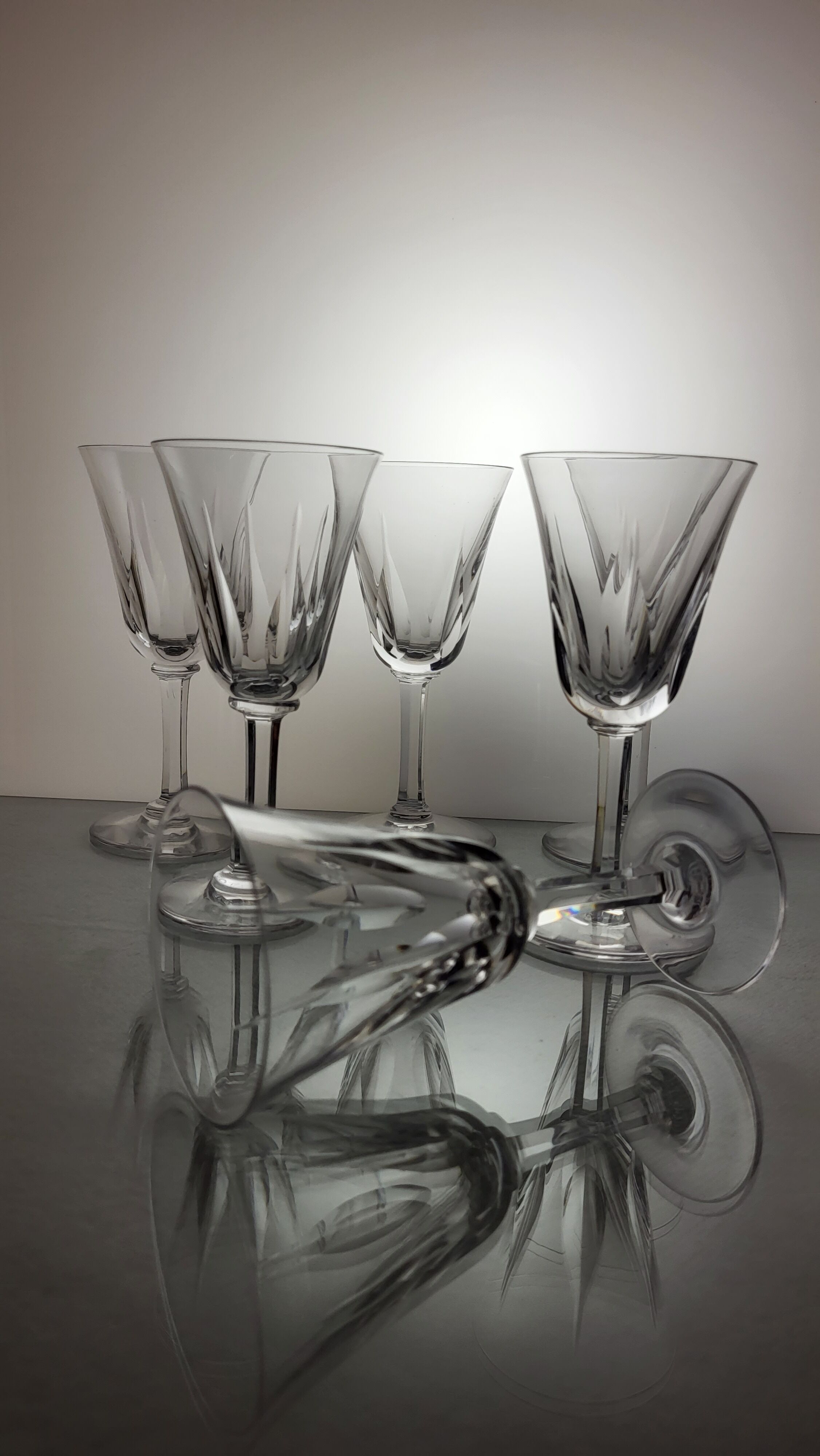 6 crystal saint louis wine glasses cerdanya model