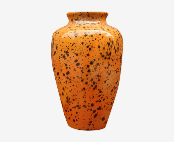 Vase West Germany à décor tacheté