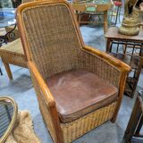 Rattan nesting table