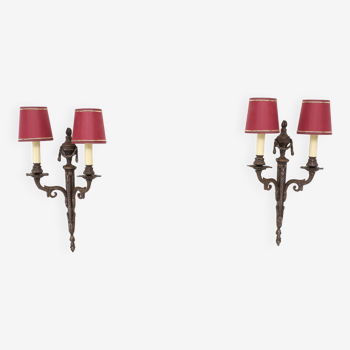 Louis XVI Style Bronze Sconces, Set of 2