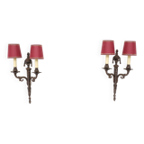 Louis XVI Style Bronze Sconces, Set of 2