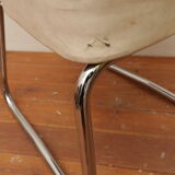 White skai armchair