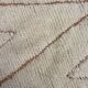 Tapis Beni Ouarain 155 × 240 cm – Tapis berbère écru en laine fait main