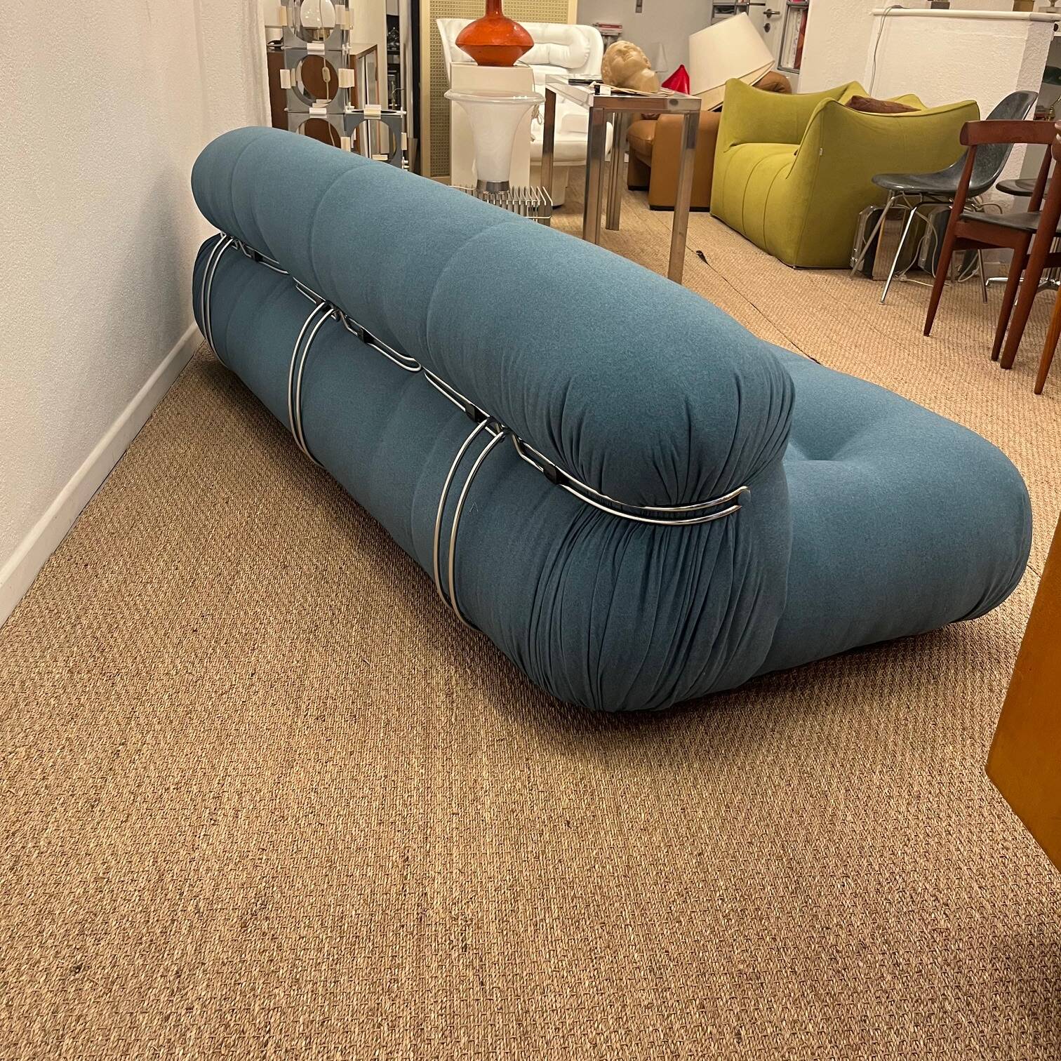 4-seater sofa Soriana Scarpa Cassina Italy circa 1970s