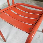 4 tolix metal bistro chairs
