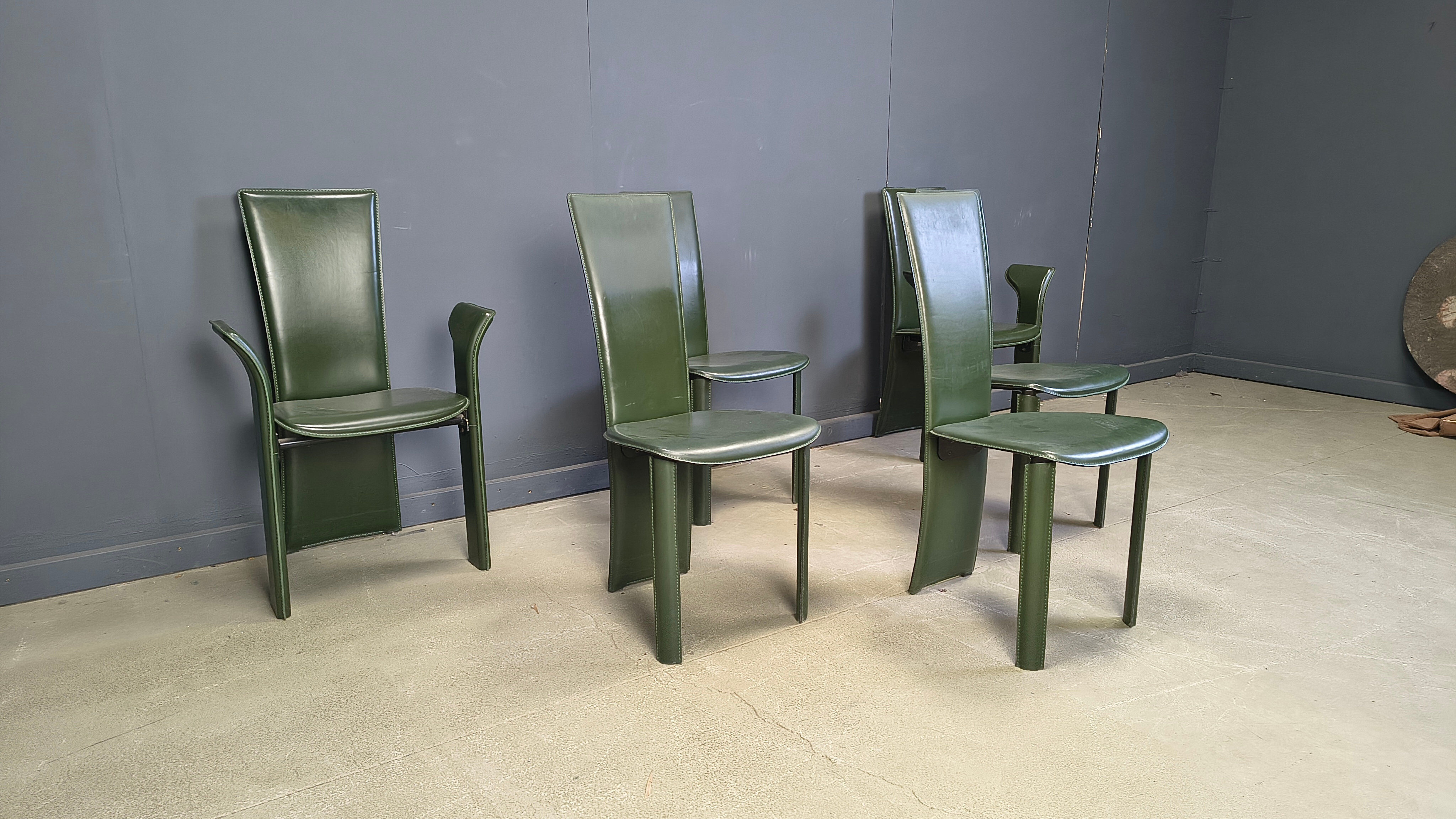 Vintage dining chairs by Pietro Costantini, 1980s, set of 6