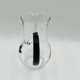 Service carafe glasses vintage floral decor