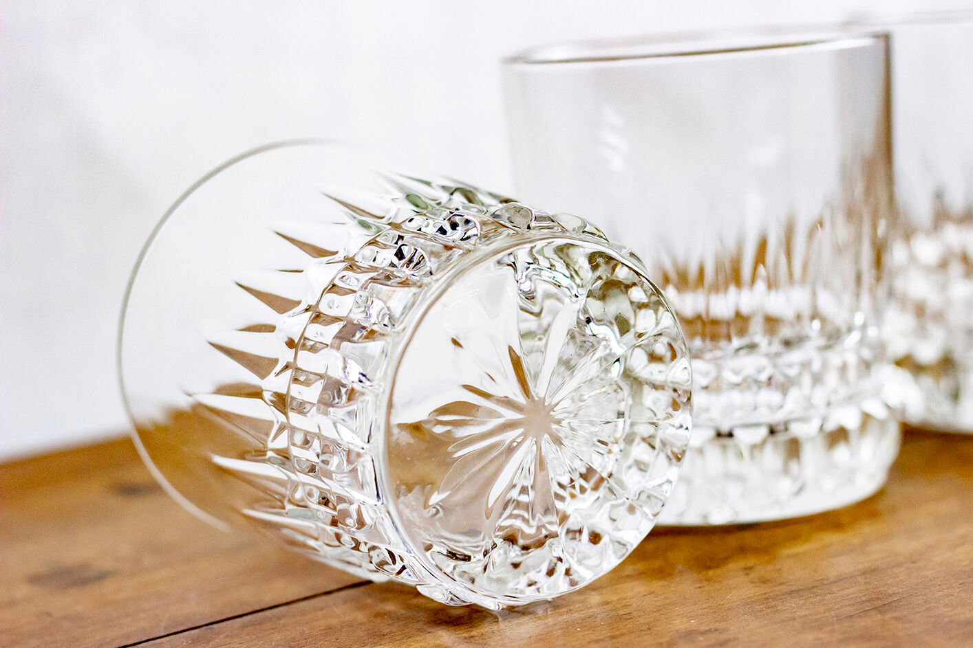 Paire de verres à eau style art déco