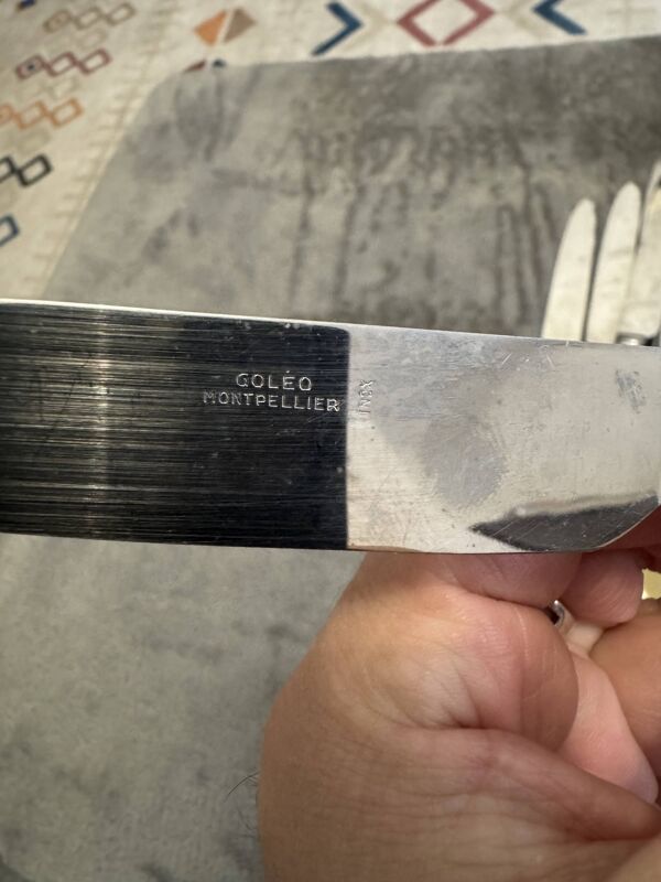 24 couteaux de table anciens – manche en os – coutelier Montpellier