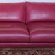 Roche Bobois canapé allusion red leather - designers Tapinassi & Manzoni