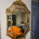 Venetian mirror with art deco parcloses 117 x 72 cm