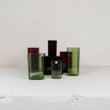 Mid-Century Collection of Seven "Ice" Vases by Gullaskruf, Sweden, 1960s